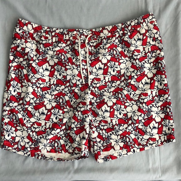 flower swim shorts